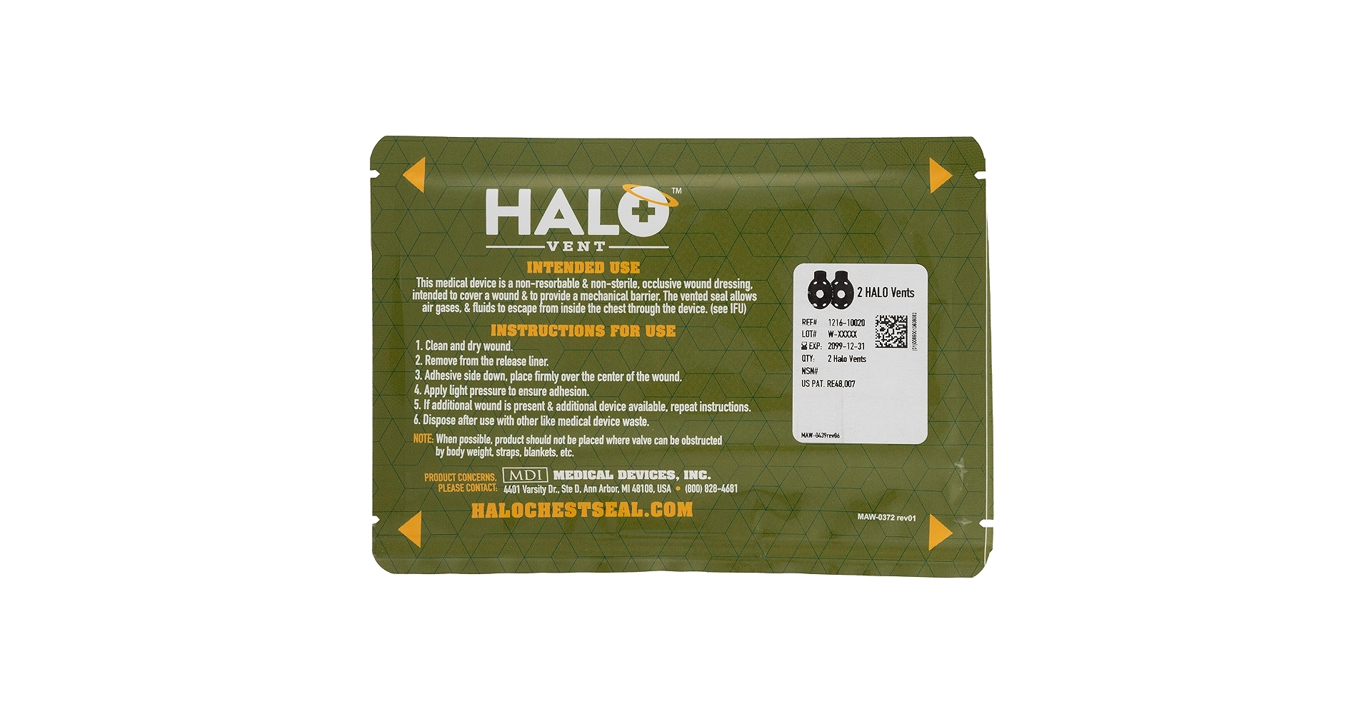 HALO Chest Seal (2 Pack)